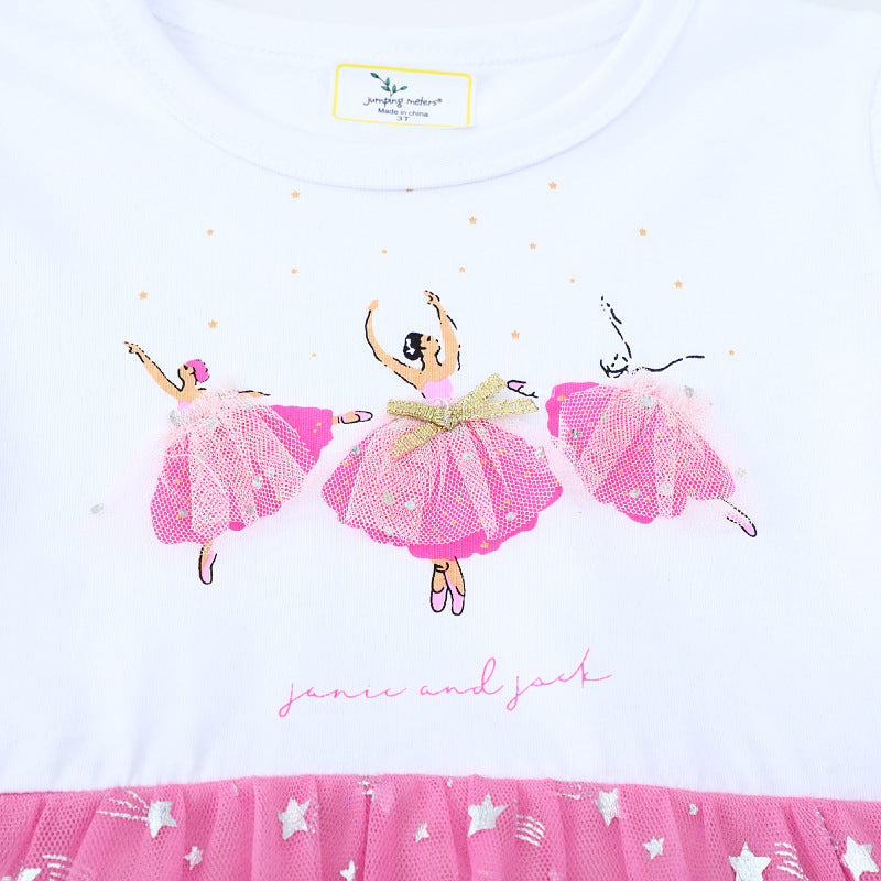 Mädchen Ballettkleid mit glitzernden Sternen und bezauberndem Tüllrock Echo Archiv