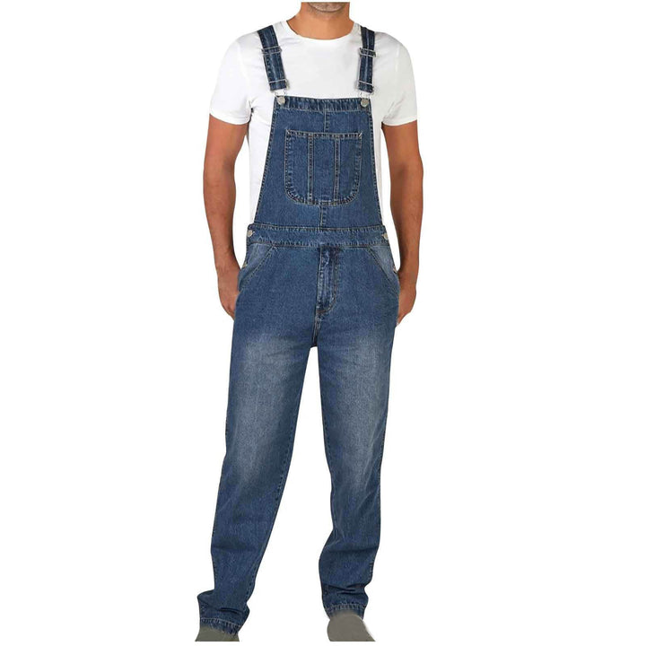 Herren JEchoarchivns Latzhose mit Taschen und verstellbaren Trägern