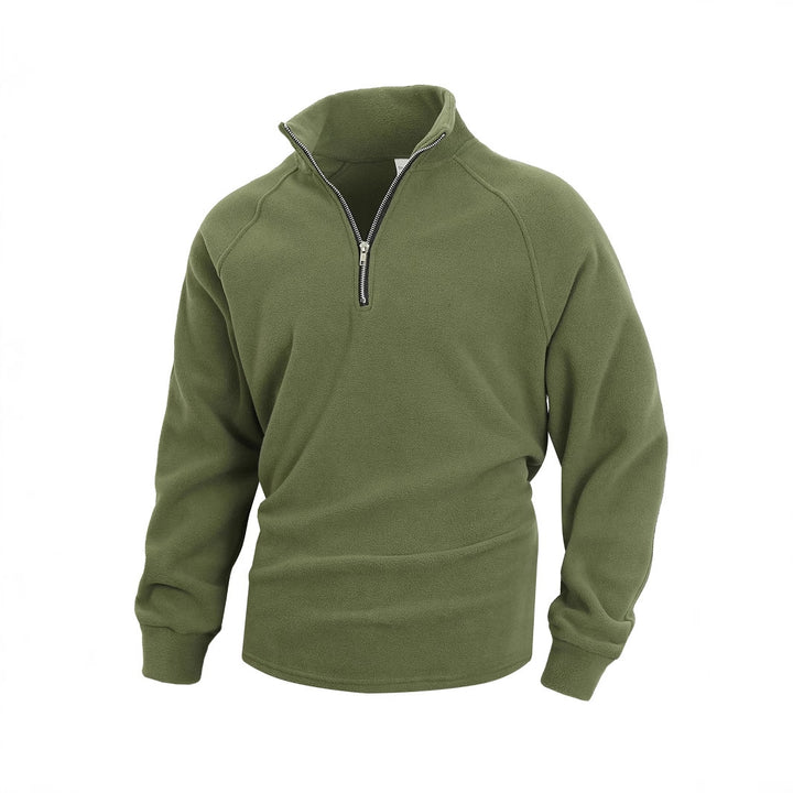 Herren Fleece Pullover mit halbem Reißverschluss Echo Archiv
