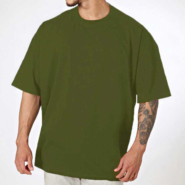 Herren Oversized T-Shirt aus hochwertigem Baumwollmix mit Rundhalsausschnitt Echoarchiv