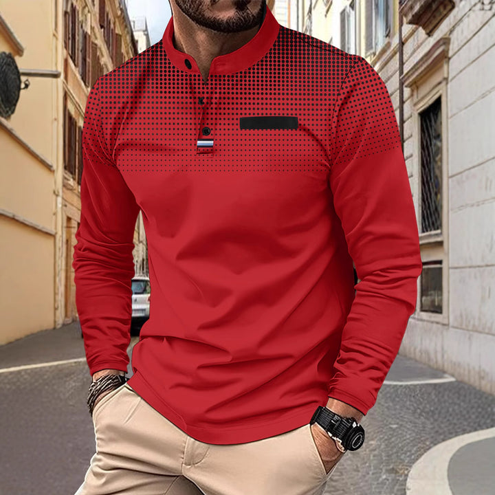 Herren elegantes Poloshirt mit modischem Design Echoarchiv