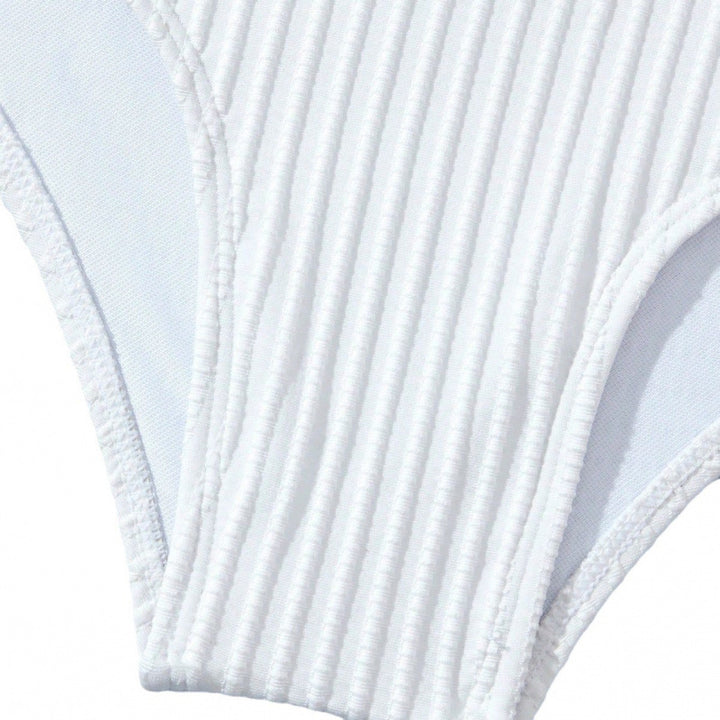 Damen Hochgeschnittener Bikini mit Rüschendetails Echo Archiv