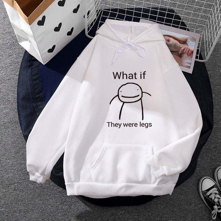Damen Kapuzenpullover mit minimalistischer Grafik, lockerer Oversize-Passform und Kängurutasche – Auréline