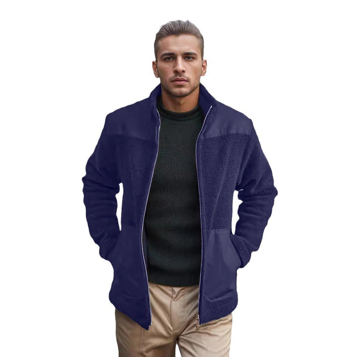 Herren kuschelige Fleecejacke mit raffinierten Taschen Echoarchiv