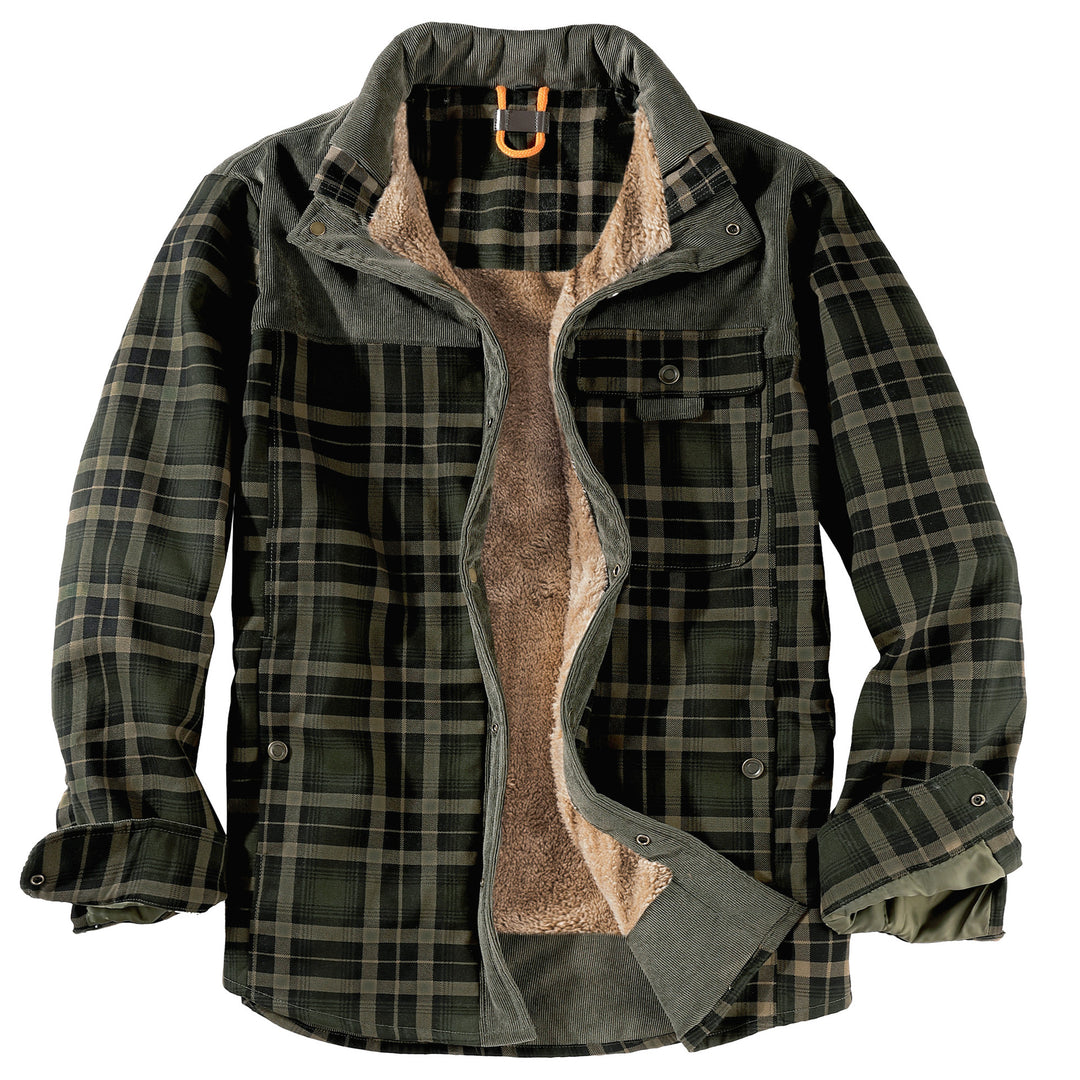 Herren Flanelljacke mit kuscheligem Innenfutter Echoarchiv