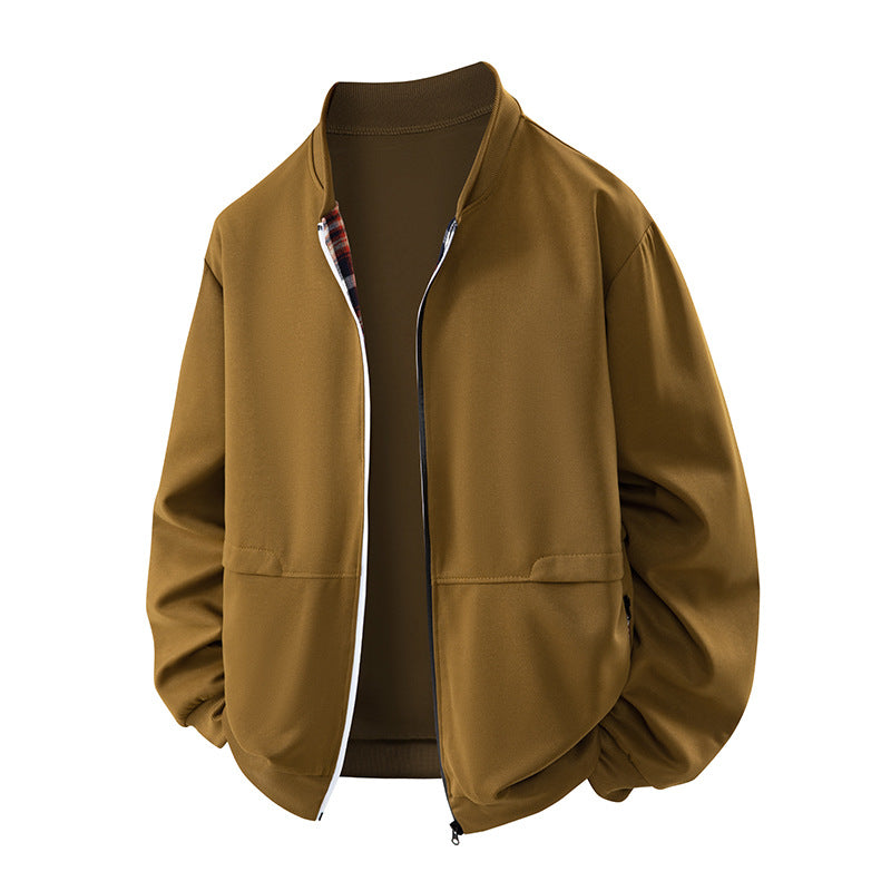 Herren lässige Überziehhilfe mit Stehkragen Echoarchiv