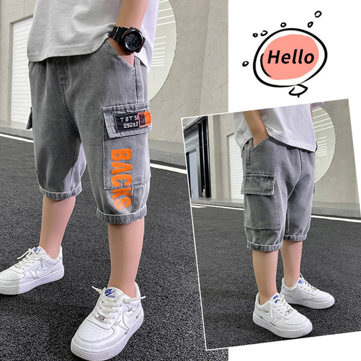 Jungen praktische Cargo-Shorts mit tiefen Taschen Echo Archiv