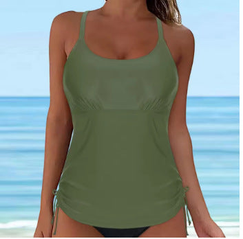 Damen lässiges Tankini-Oberteil mit Schnürung Echo Archiv