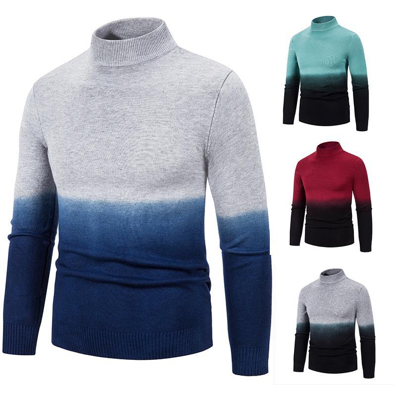 Herren rollkragen Pullover mit Farbverlauf Echoarchiv