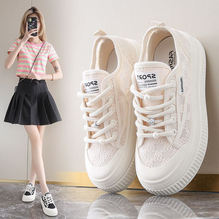 Damen Freizeitsneaker mit eleganter Spitze und rutschfester Sohle Echo Archiv