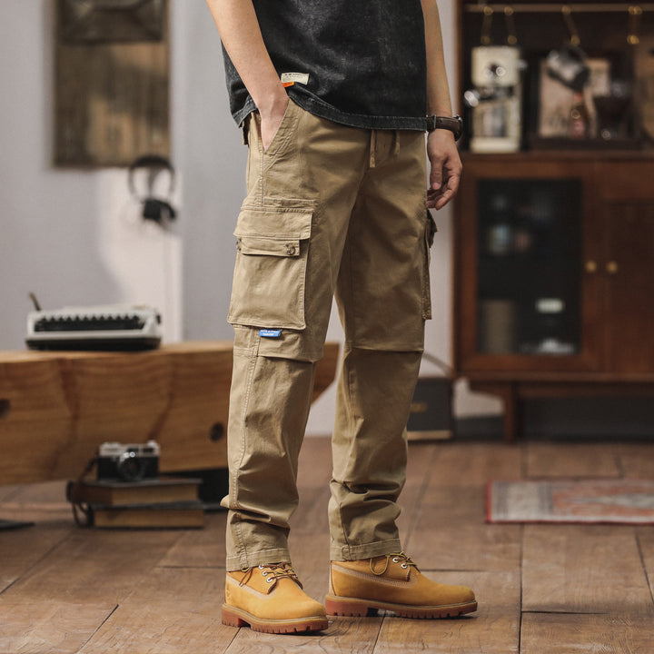 Herren Cargo-Hose mit multifunktionalen Taschen und elastischem Bund Echoarchiv 1758210621