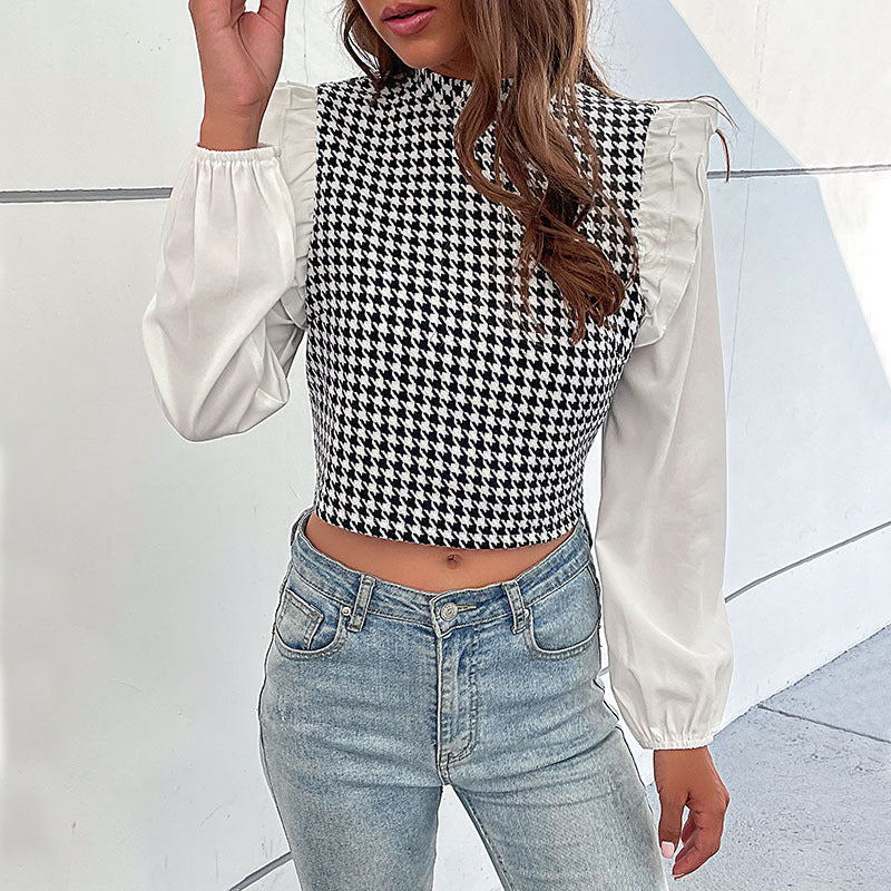 Damen Modisches Bustier-Oberteil mit Puffärmeln Echo Archiv