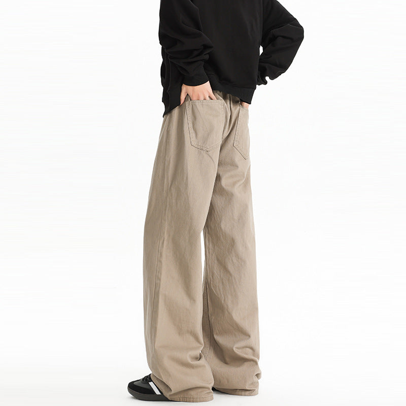 Herren weite, hochtaillierte Baumwollhose mit relaxed Fit Echo Archiv