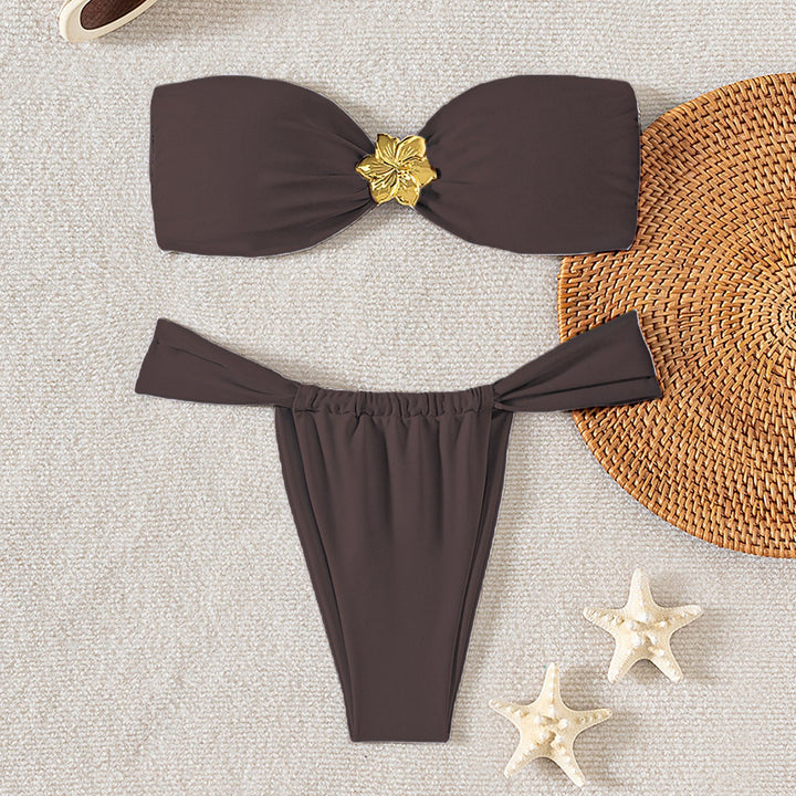 Damen Bandeau-Bikini mit elegantem Verschluss und modischem Design Echo Archiv