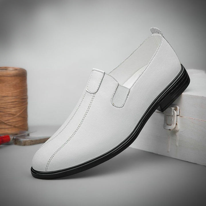 Herren Eleganter Business-Slipper aus Lederoptik mit elastischem Einstieg und dämpfender Komfortsohle Echoarhiv