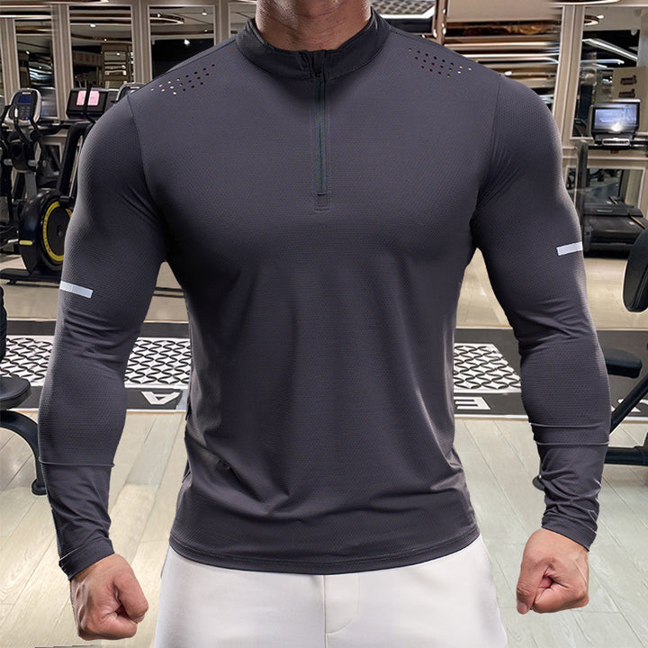 Herren Sportliches Langarm-Funktionsshirt Echoarchiv