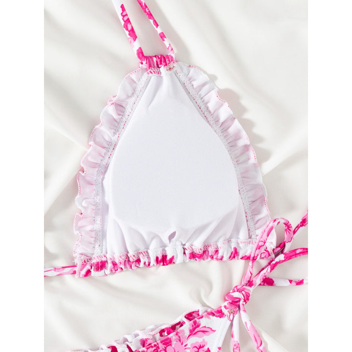 Damen Triangel-Bikini mit verspieltem Rüschen-Design Echo Archiv