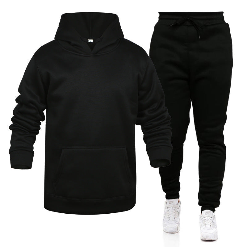 Herren gemütlicher Kapuzenpullover und Jogginghose Set Echoarchiv