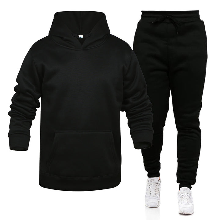 Herren gemütlicher Kapuzenpullover und Jogginghose Set Echoarchiv