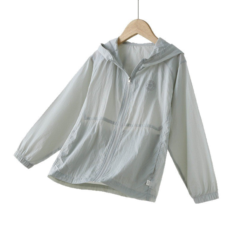 Unisex nan ultraleichte Kapuzen-Sommerjacke mit durchgehendem Reißverschluss und elastischen Bündchen  Echo Archiv