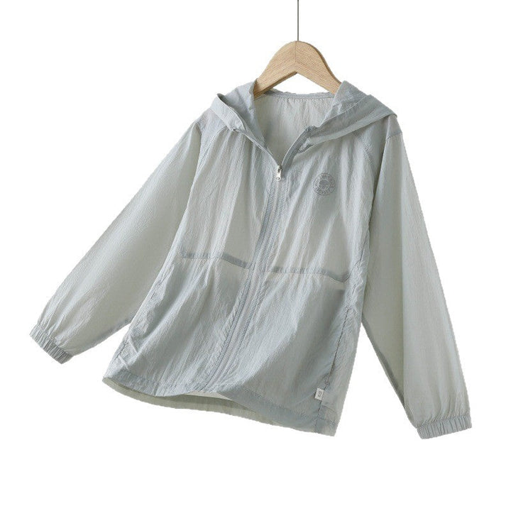Unisex nan ultraleichte Kapuzen-Sommerjacke mit durchgehendem Reißverschluss und elastischen Bündchen  Echo Archiv