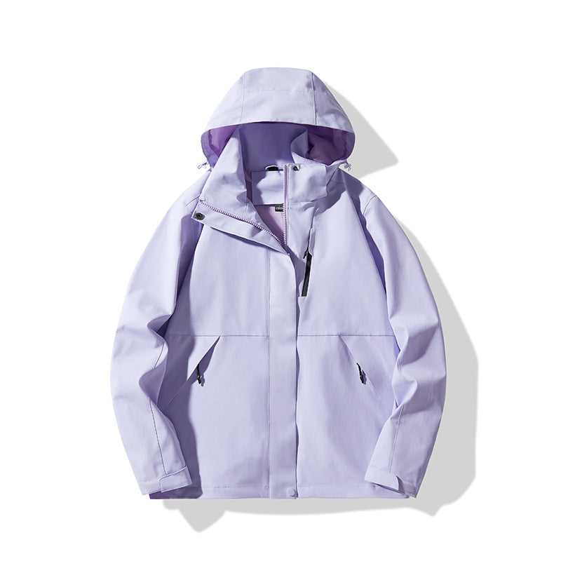 Herren Technische wasserdichte Kapuzen-Shelljacke im minimalistischen Urban-Look Echo Archiv