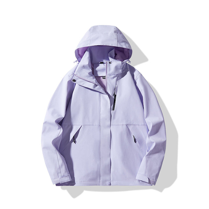Herren Technische wasserdichte Kapuzen-Shelljacke im minimalistischen Urban-Look Echo Archiv