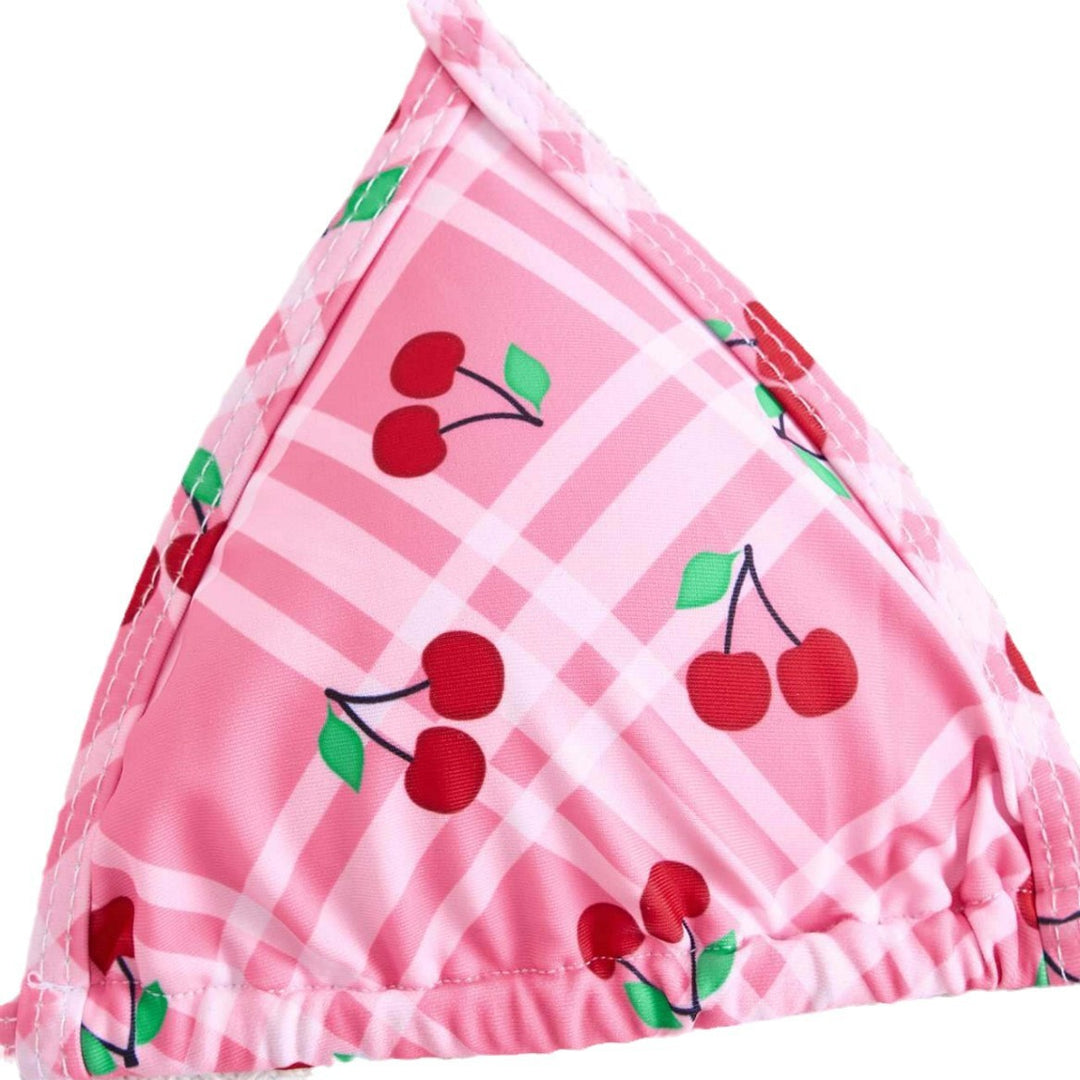 Damen Triangel-Bikini mit frischem Kirschmotiv Echo Archiv