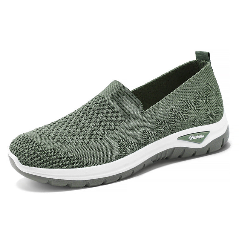 Damen nan nahtloser Strick-Slip-On mit gepolstertem Memory-Fußbett und flexibler Profillaufsohle Echo Archiv