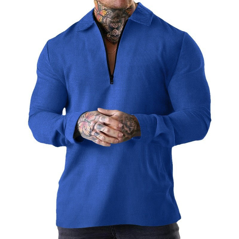 Herren Sportpullover mit Reißverschluss und stylischem Stehkragen Echoarchiv