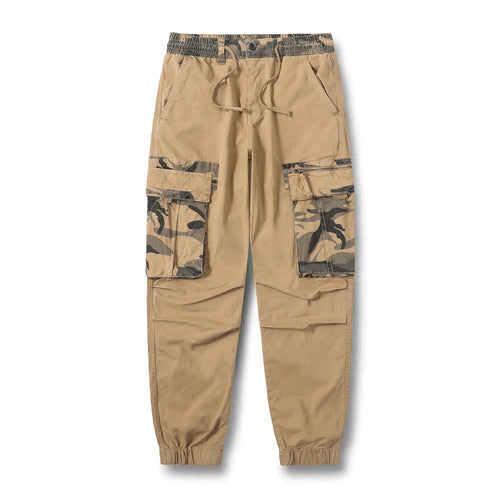 Herren Cargo-Hose mit elastischem Bund und praktischen Reißverschluss-Taschen Echoarchiv