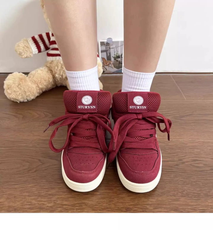 Damen Sportliche High-Top Sneakers mit atmungsaktiver Mesh-Oberfläche und verstärktem Knöchelschutz Echo Archiv