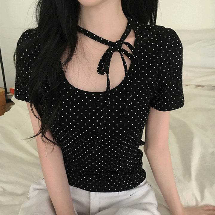Damen Polka Dot Bluse Echo Archiv
