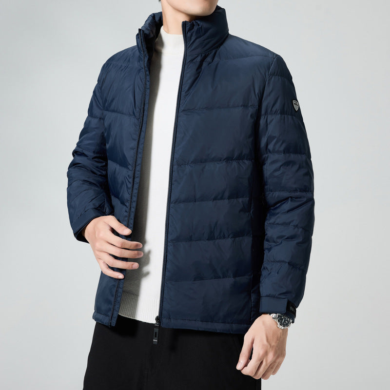 Herren Leichte gesteppte Thermojacke mit Stehkragen und winddichter Isolierung Echo Archiv