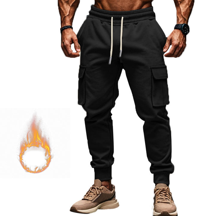 Herren Thermo-Cargo-Jogger mit Fleecefutter, tapered Schnitt & Mehrfachtaschen – Bravaro