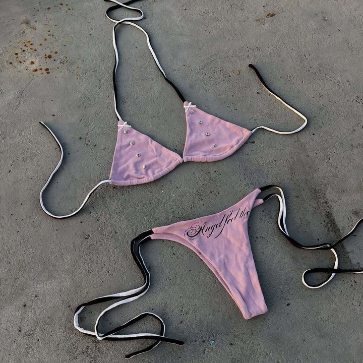 Damen verführerisches Bikini-Set mit einzigartigen Akzenten Echo Archiv
