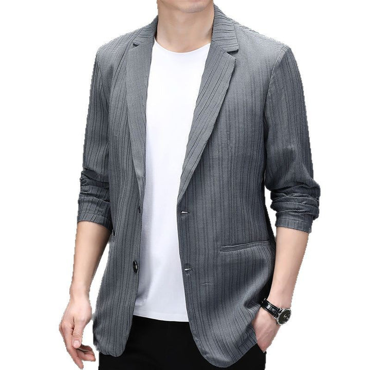 Herren eleganter Blazer mit strukturiertem Design und lässigem Schnitt Echoarchiv