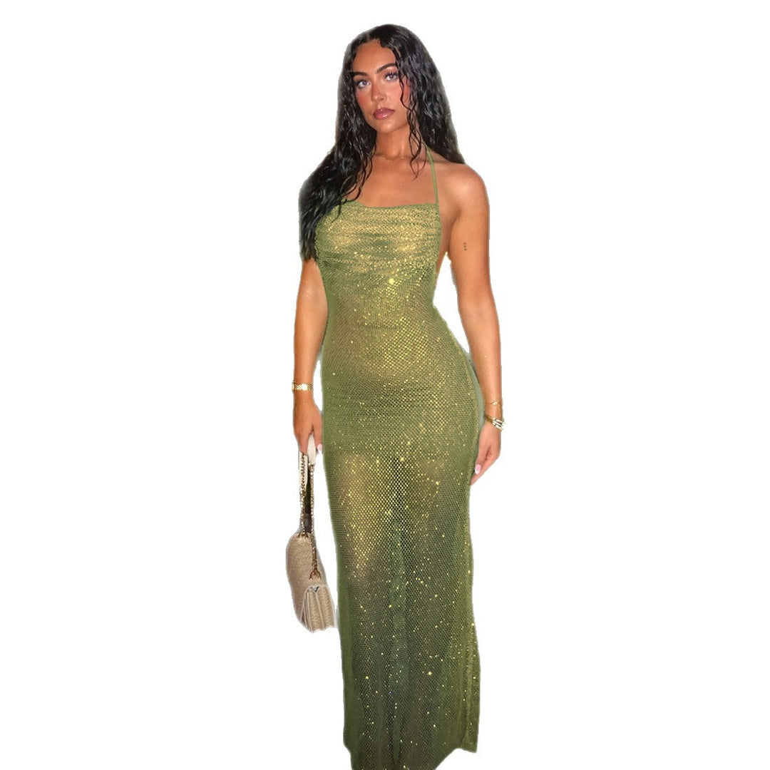 Damen Glamouröses Abendkleid mit funkelnden Details Echo Archiv