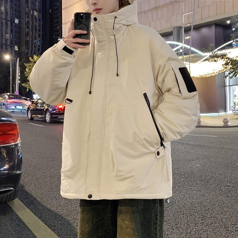 Herren stilvolle und funktionale Winterjacke mit großzügigem Schnitt und praktischen Taschen Echoarchiv