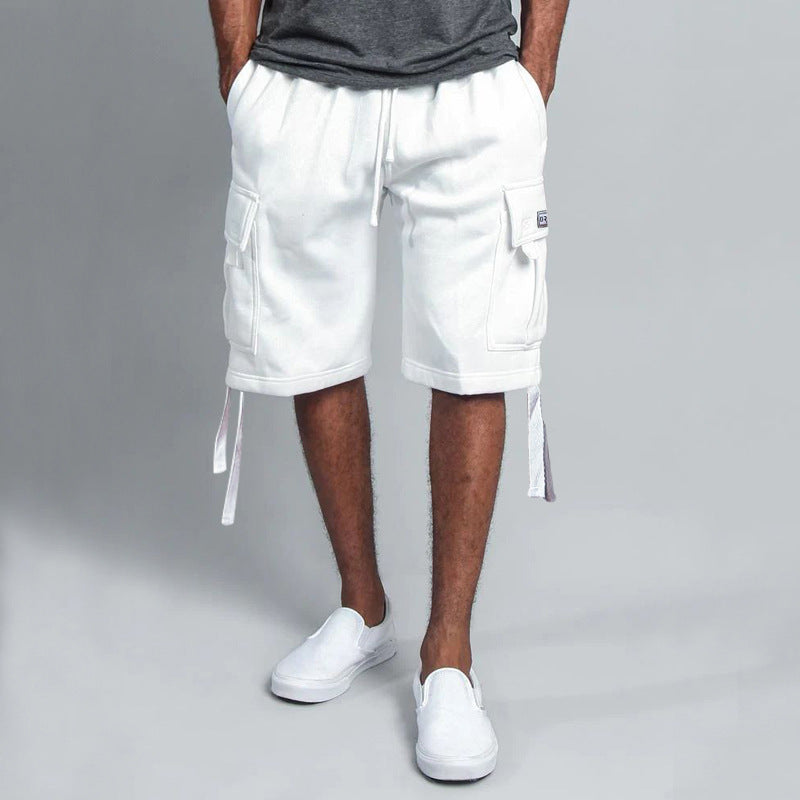 Herren modische Cargo-Shorts mit praktischen Taschen und verstellbarem Kordelzug Echoarchiv