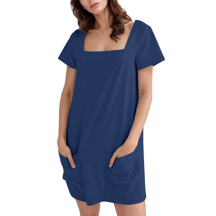 Damen Bequemes Freizeitkleid mit Taschen Echo Archiv