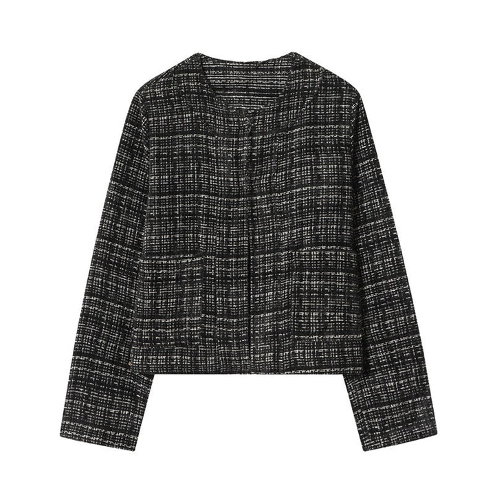 Damen Boxy-Tweedjacke im Bouclé‑Look mit verdeckter Knopfleiste und kastiger Silhouette Echo Archiv