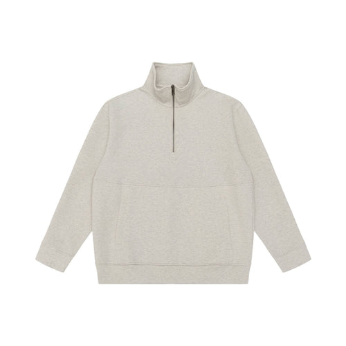 Unisex Halbzip-Sweatshirt mit hohem Stehkragen, Kängurutasche und Boxy-Schnitt Echoarchiv