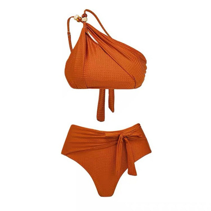 Damen Hochgeschnittener Bikini mit asymmetrischem Schnitt und raffiniertem Wickel-Design Echo Archiv