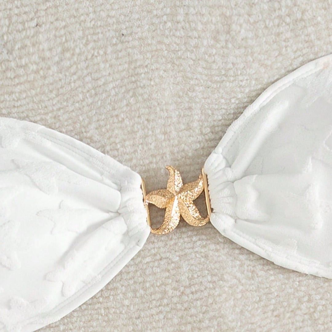 Damen Hochgeschnittenes Bikiniunterteil mit floralen Mustern Echo Archiv