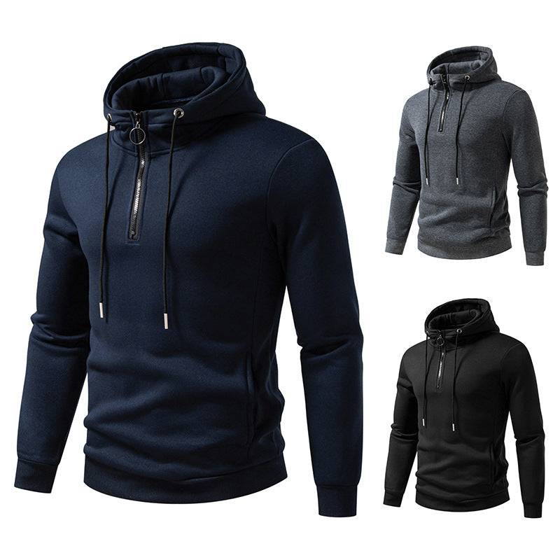 Herren Kapuzenpullover mit modernem Reißverschluss und atmungsaktivem Material Echoarchiv