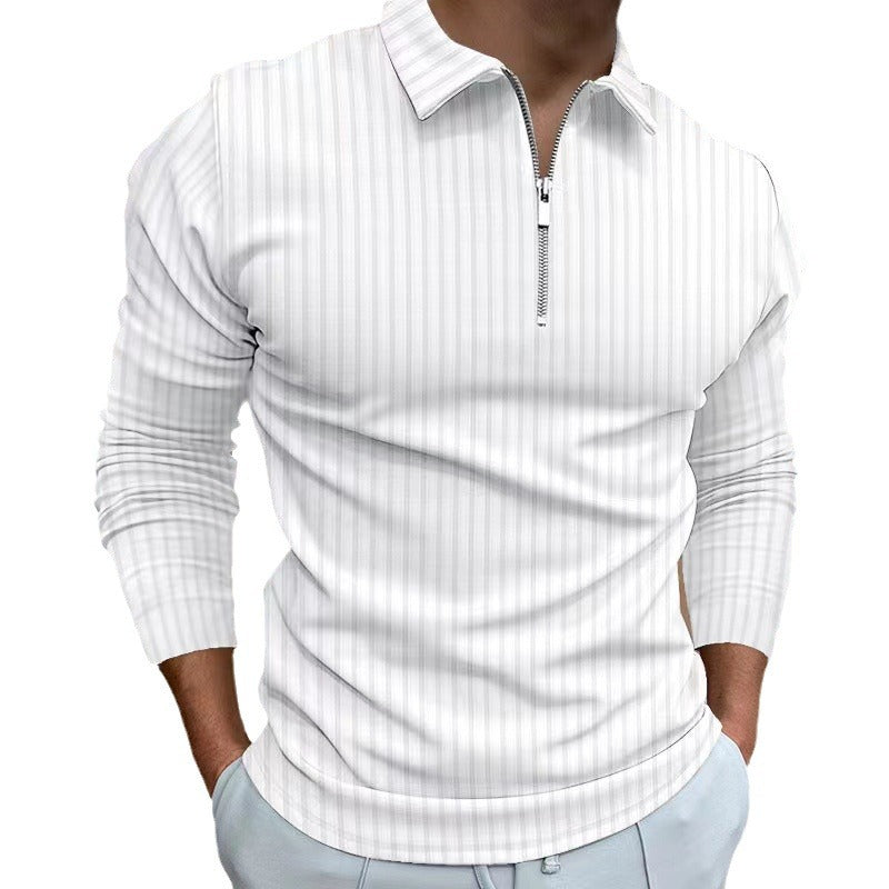 Herren Sportliches Langarmshirt mit Reißverschluss Echoarchiv