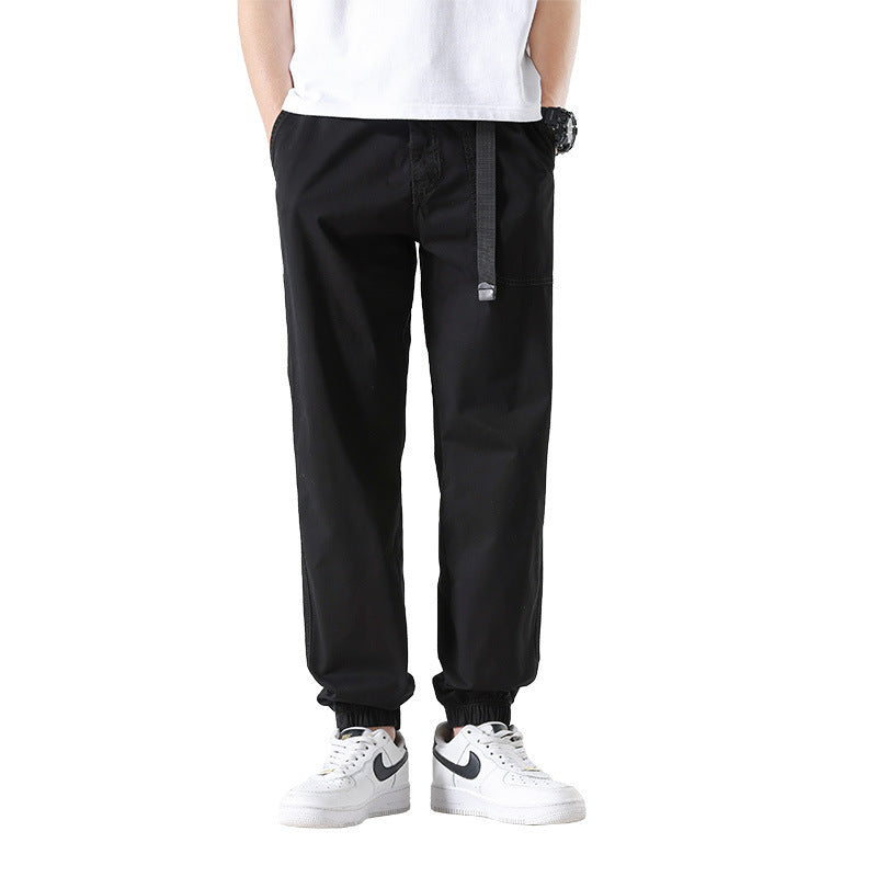 Herren Cargojoggerhose aus Baumwoll-Twill mit Tunnelzugbund und geripptem Knöchelabschluss Echo Archiv