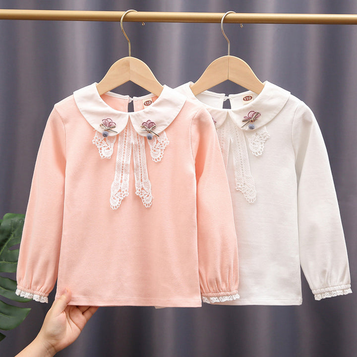 Damen elegante Bluse mit Spitzenapplikationen Echo Archiv