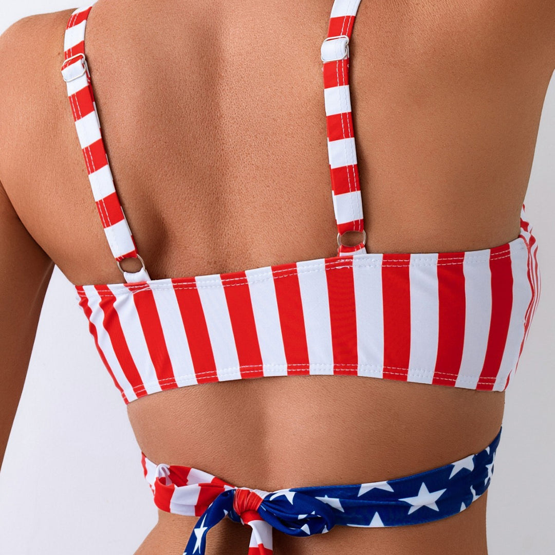 Damen Hochgeschnittener Bikini mit innovativem Wickeldesign Echo Archiv